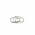 Argollas 3.5cm Grabado Diagonal en Plata 925 — Textura y Movimiento Elegante