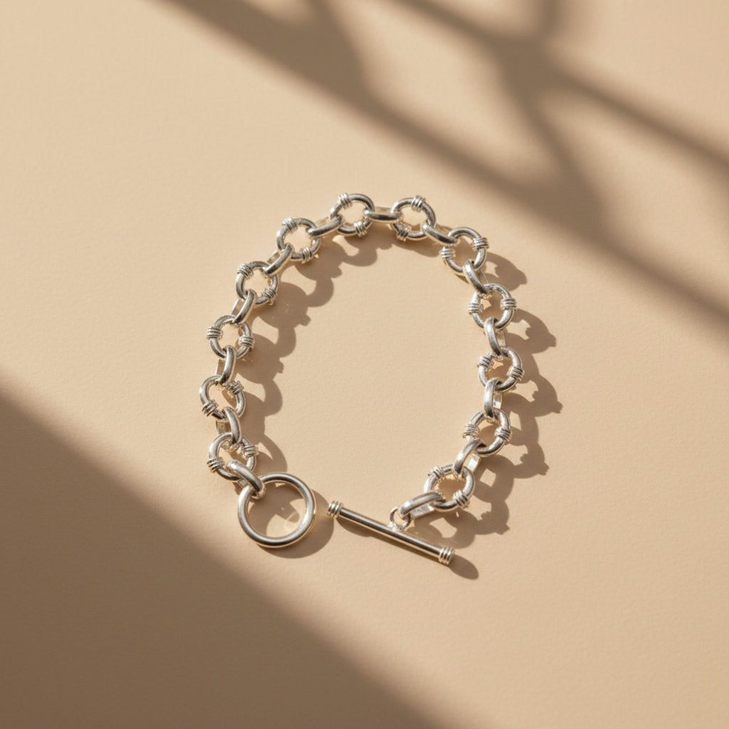 Brazalete Articulado en Plata 925 — Diseño Geométrico que Impone