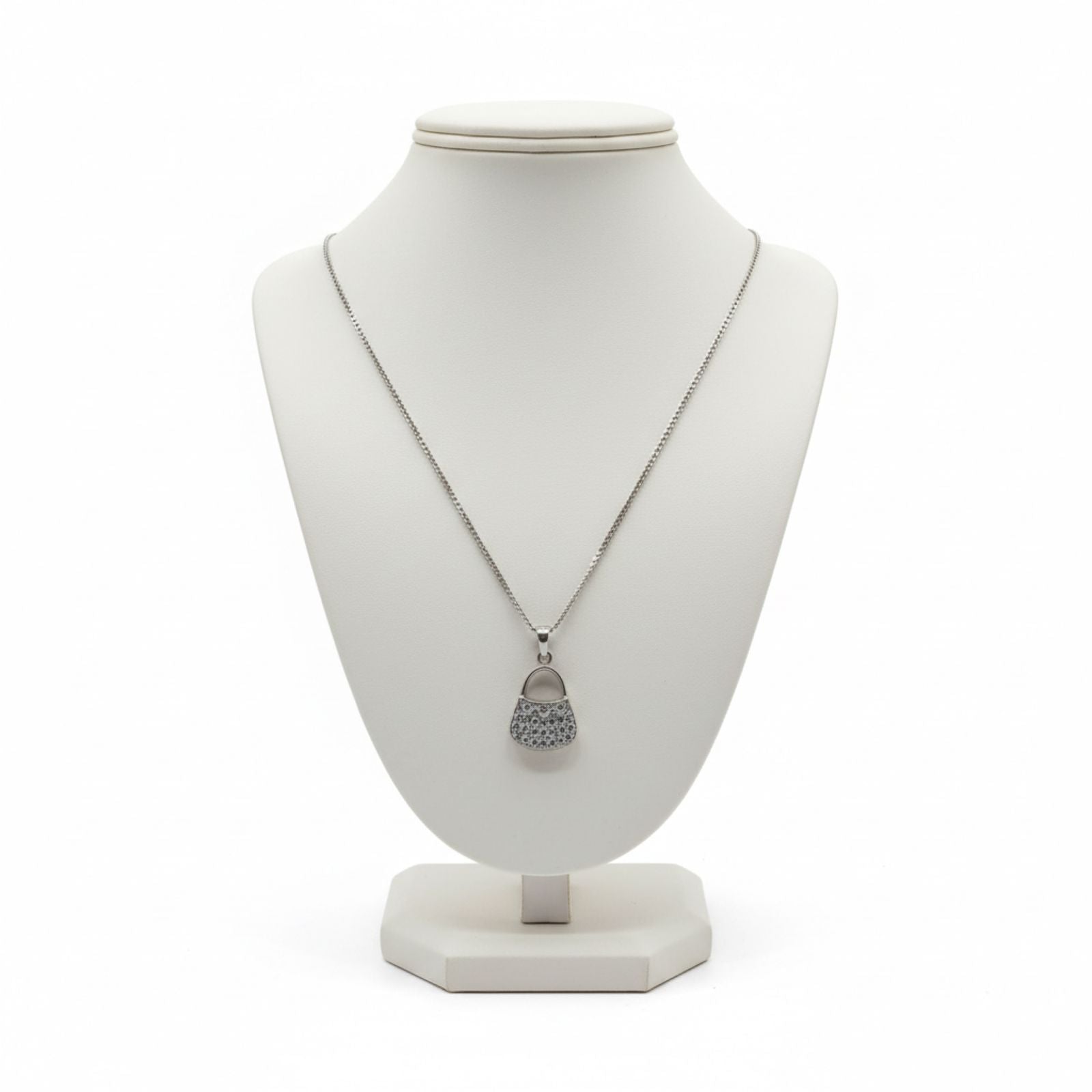 Collar con Dije de Bolso en Plata 925 — Femenino, Chic e Irresistible