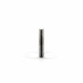 Argolla Triple Hilera Cristales Blancos y Negros Talla #9 en Plata 925 — Contraste Sofisticado