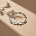 Pulsera Cubana Diamantada con Zirconia en Plata 925 — Glamour que Deslumbra