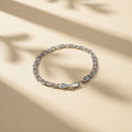 Pulsera Marinera Diamantada en Plata 925 — Estructura, Brillo y Distinción