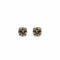 Aretes Topo Citrino Cushion Cut en Plata 925 — Calidez Natural y Elegancia