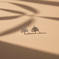 Aretes Topo Árbol de la Vida en Plata 925 — Fortaleza y Conexión Natural