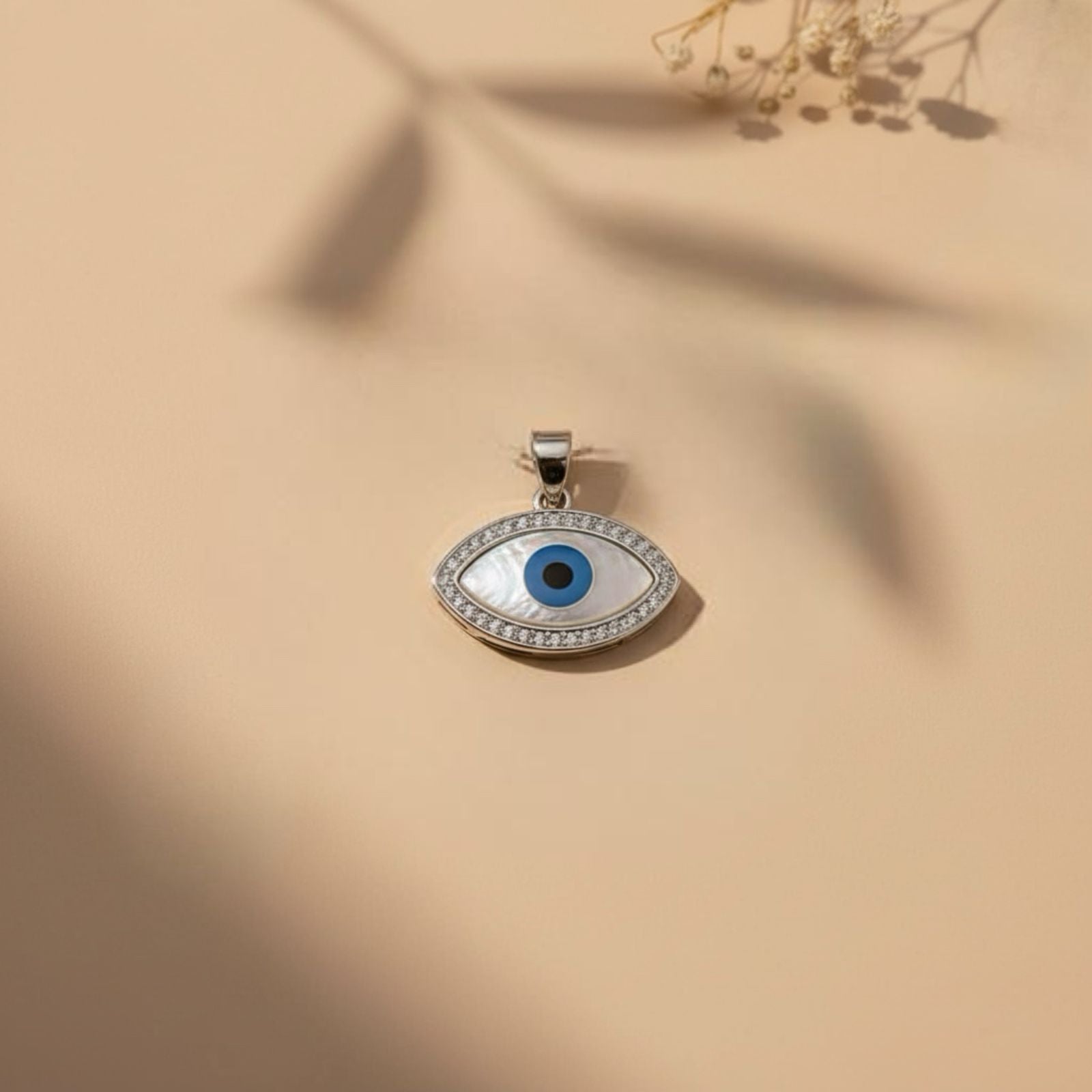 Dije Ojo Turco Marquesa Nácar Pavé Zirconias en Plata 925 — Protección con Glamour