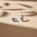 Aretes Topo Gota Volumétrica con Pavé en Plata 925 — Vanguardia y Sensualidad