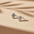 Aretes Topo Mano de Fátima Pavé con Ojo Azul en Plata 925 — Protección y Glamour