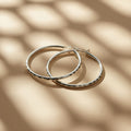 Aretes Argolla Redonda Diamantada 5cm en Plata 925 — Brilla sin Esfuerzo
